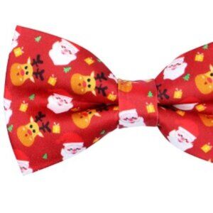 SANTA REINDEER BOW TIE HOLIDAY CHRISTMAS PRE-TIED BOWTIE FOR MEN & BOYS